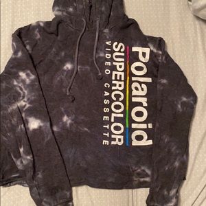 Polaroid Cropped Sweatshirt